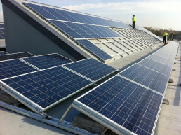 comemrcial solar panel installation